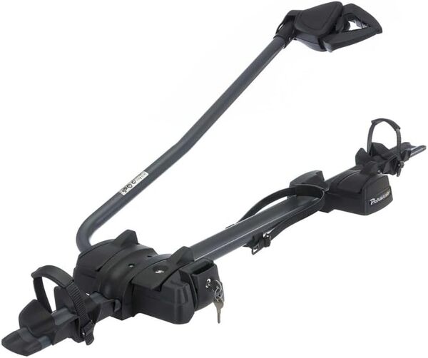 Peruzzo - Porte-vélo de Toit Pure Instinct - Manette d'ouverture à Distance - Bras Rotatif 360° - Rail alu, Bras Acier Anti-Rayures - Supporte vélos 12' à 29', Max 20kg - Compatible Freins à Disque [Classe énergétique A]