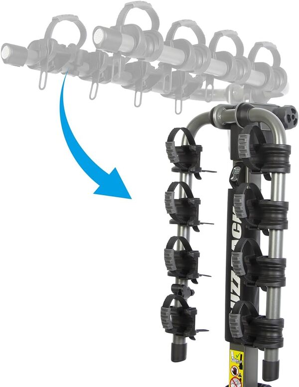 BUZZ RACK 1003 Buffalo Porte-Vélo sur Attelage pour 4 Vélos