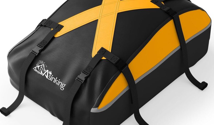 Test du sac de toit 0, 6 m³, 100 % étanche avec accessoires inclus