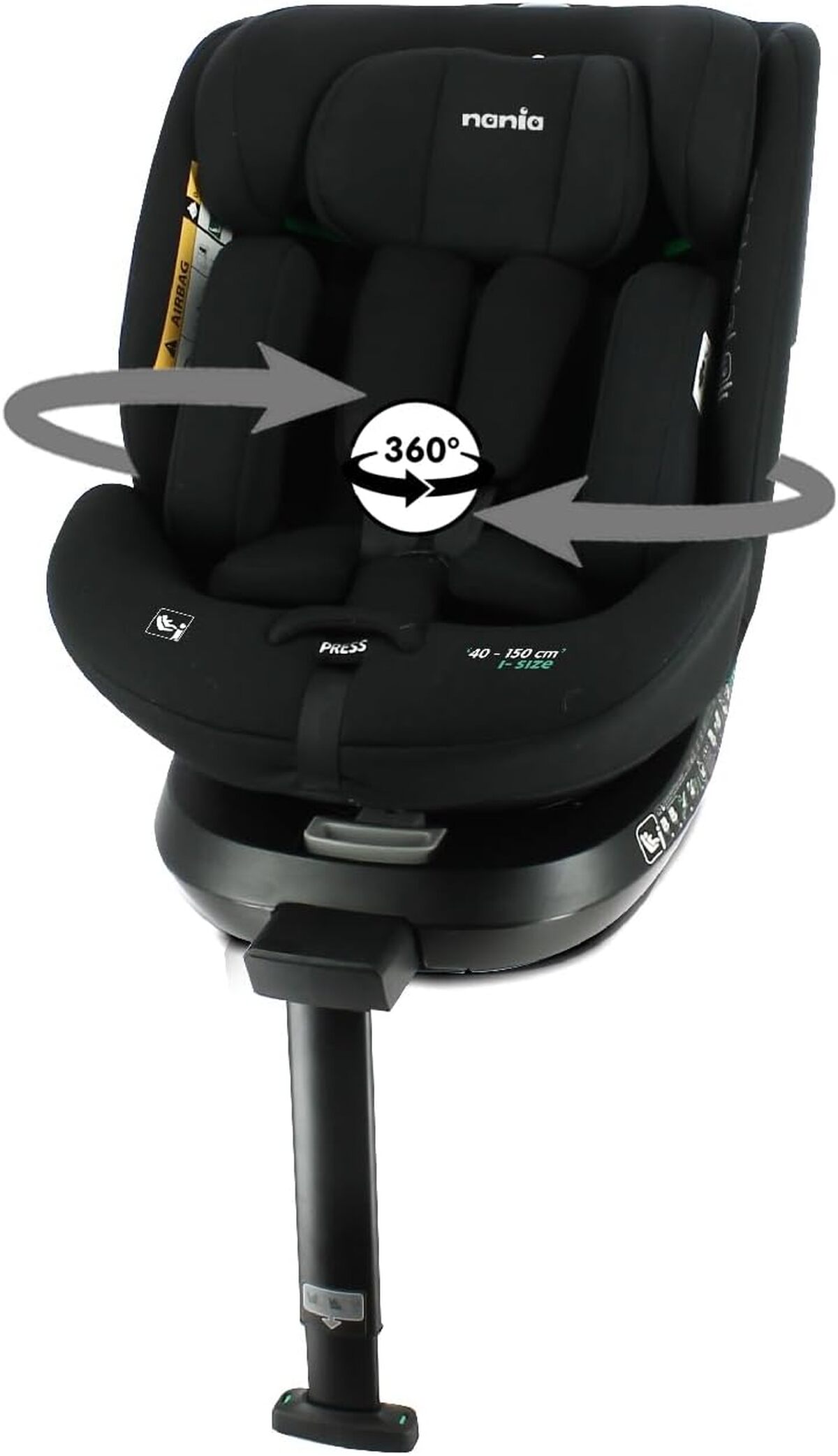 Test du siège auto pivotant Nania Spirit 360°