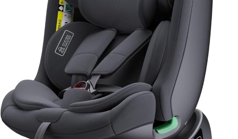 Test du siège bébé pivotant 360° I-Size Isofix noir