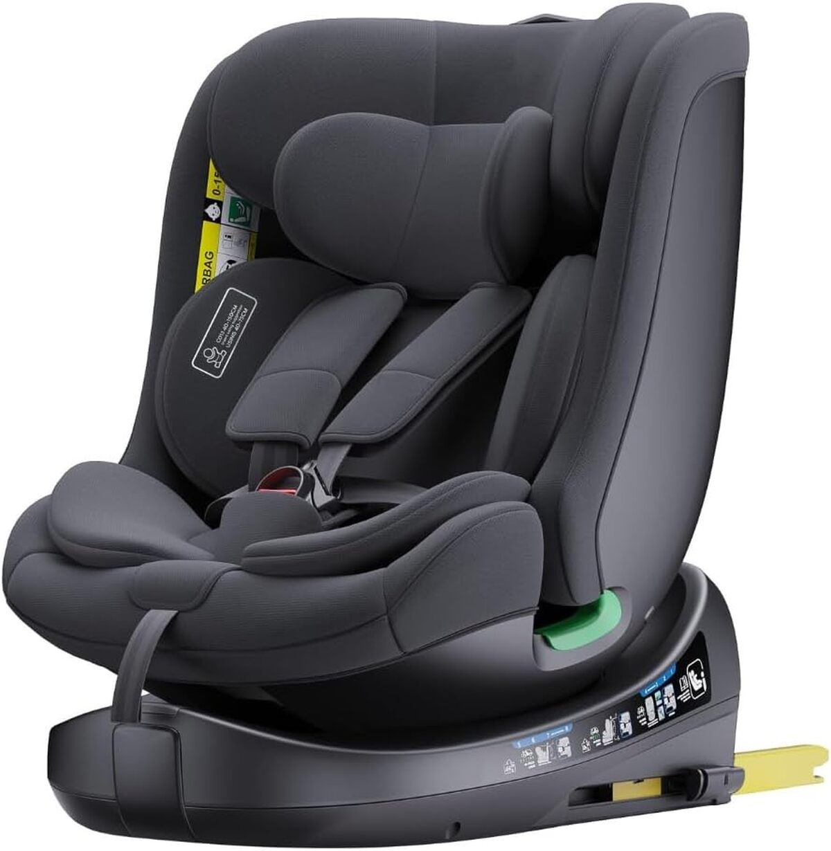 Test du siège bébé pivotant 360° I-Size Isofix noir