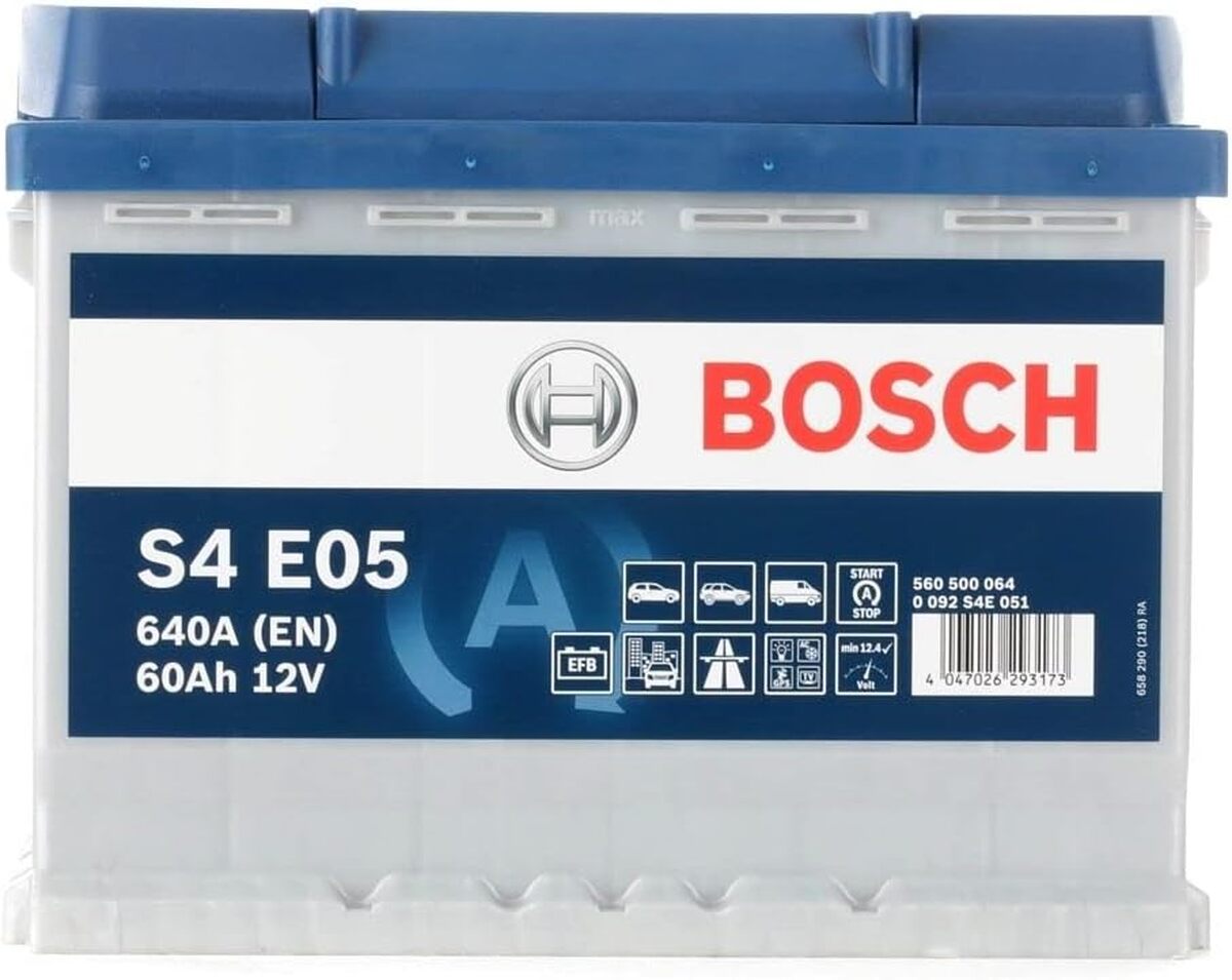 Test batterie auto Bosch S4E05 : puissance et fiabilité EFB