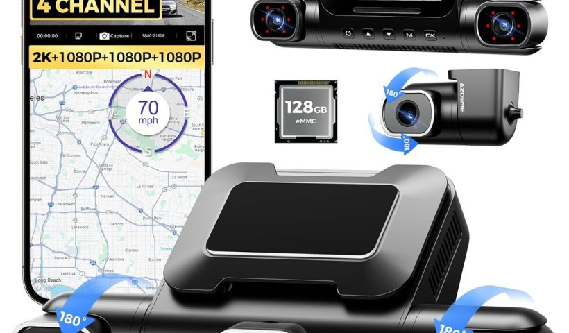 Test : caméra embarquée AZDOME 360° 4 canaux