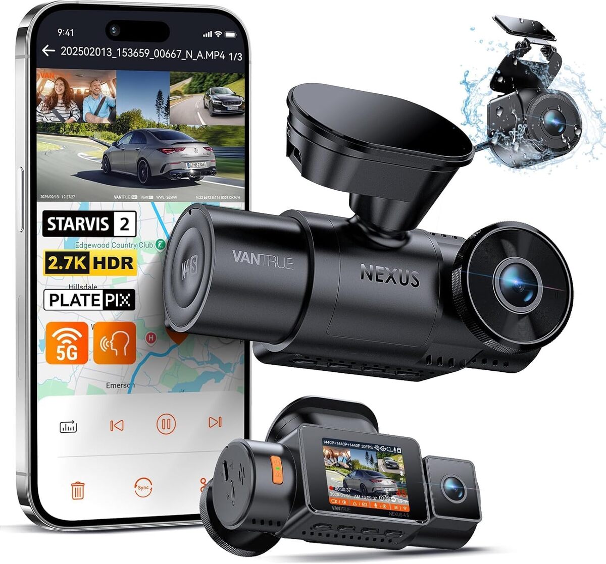 Test : dashcam Vantrue N4S Triple STARVIS 2 360° avec WiFi