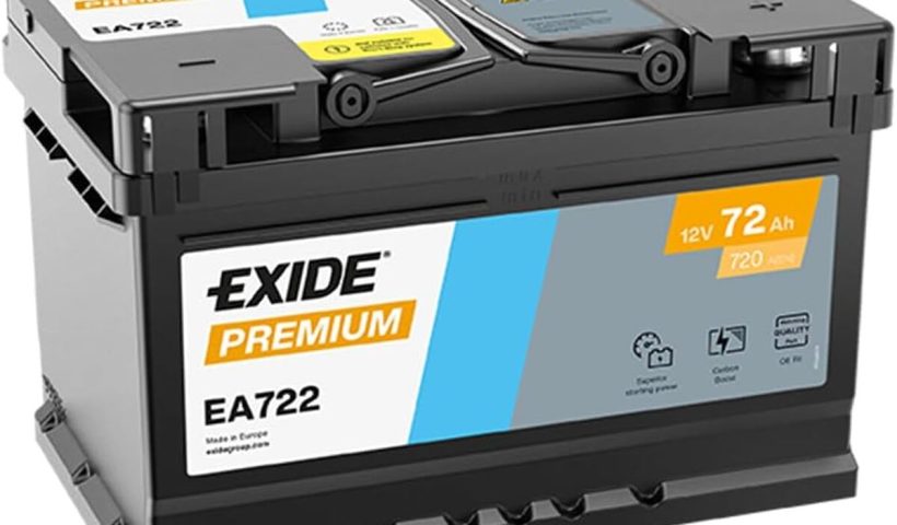 Test de la batterie de voiture EXIDE Premium EA722 72Ah 720A