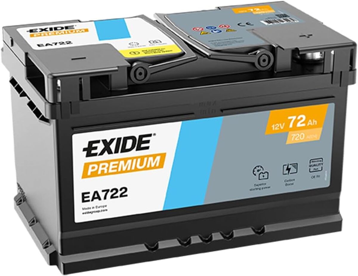 Test de la batterie de voiture EXIDE Premium EA722 72Ah 720A