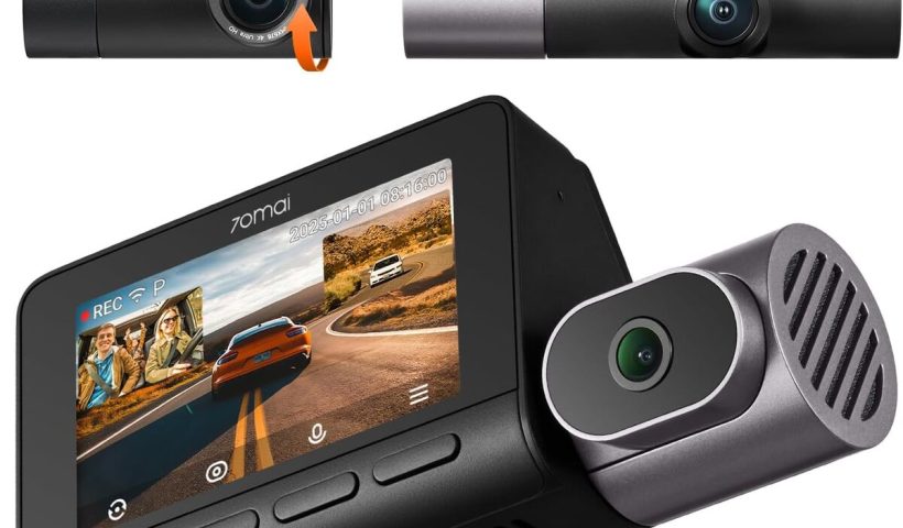 Test de la caméra 70mai T800 : triple vision 4K et AI