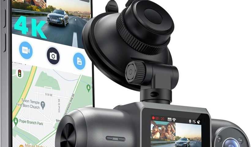 Test de la dashcam 4K COOAU D30S avec GPS et Wi-Fi