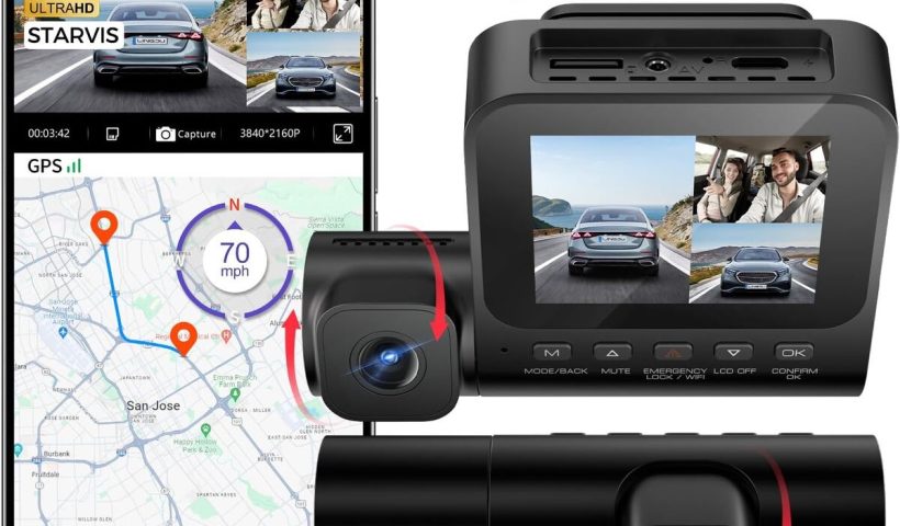 Test de la dashcam LINDU V630 360° 4K