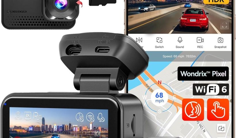 Test de la dashcam REDTIGER VC70 : 4K, vision nocturne et plus