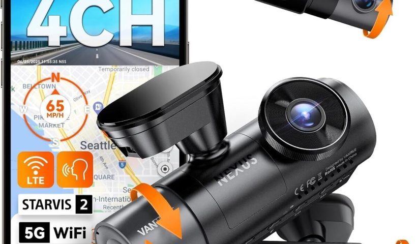 Test de la dashcam Vantrue N5S : performance 4 canaux et 360 degrés