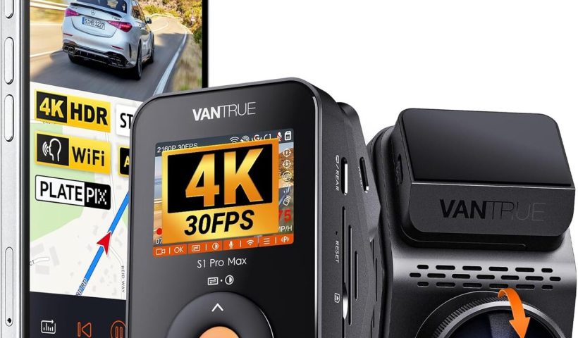 Test de la dashcam Vantrue S1 Pro Max : enregistrement 4K et contrôle vocal