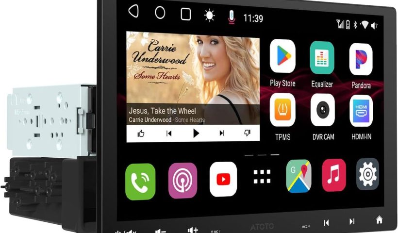 Test de l'autoradio ATOTOZONE S8G1104MS : écran QLED et connectivité avancée