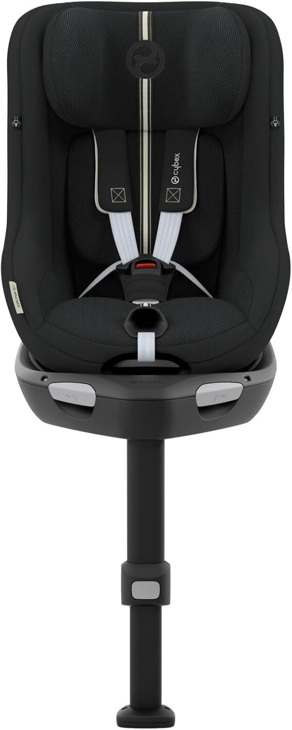 CYBEX Gold Siège-Auto Sirona G i-Size Plus, Sans Base, De 3 mois à 4 ans environ (dès la naissance avec le Réducteur), Max. 19 kg, 61-105 cm (dès 40 cm avec le Réducteur), Moon Black