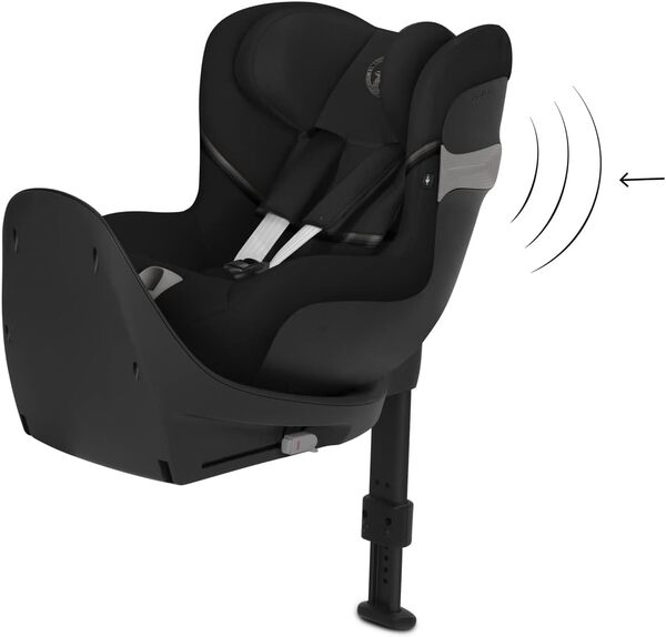 CYBEX Gold Siège Auto Enfant Sirona S2 i-Size, De 3 mois à 4 ans environ, Max. 18 kg, Compatible avec SensorSafe, Moon Black