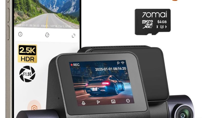 Test caméra embarquée : 70mai Dash Cam A410 2, 5K+1080P