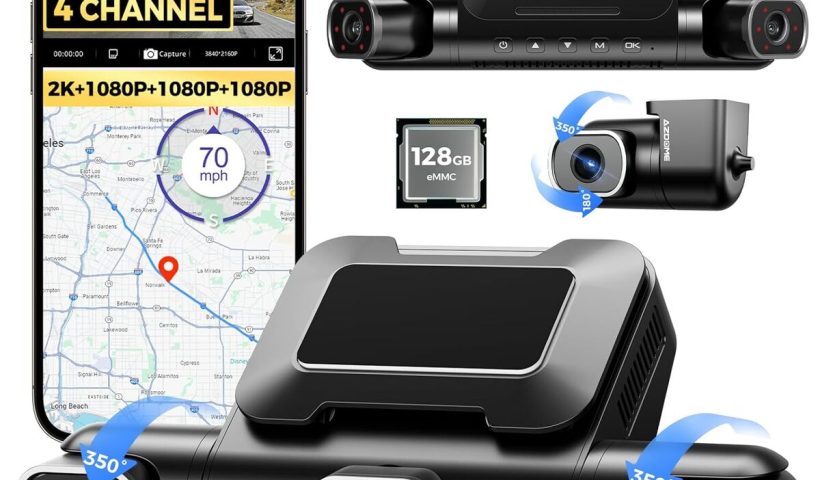 Test : dashcam voiture AZDOME M660 à 360 degrés