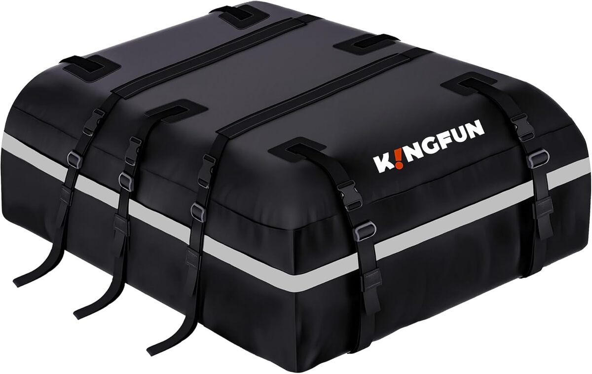 Test du porte-bagages de toit Kingfun : sac imperméable 0, 6 m³