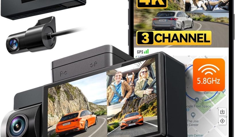 Test du WOLFBOX i17 : caméra embarquée 4K à triple canaux avec GPS et vision nocturne