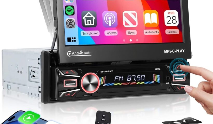 Test Hodozzy autoradio Android 1 Din avec écran rétractable 7 pouces