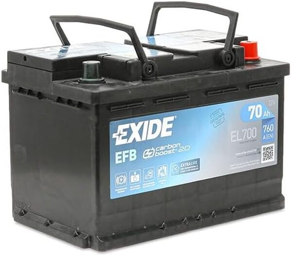EXIDE EFB EL700 Batterie de Voiture 70Ah 720A