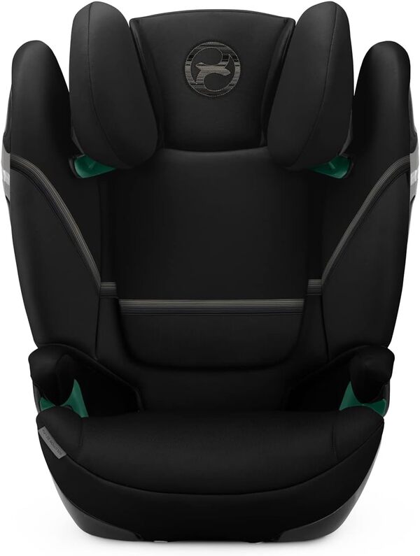 CYBEX Gold Siège Auto Solution S2 i-Fix, Pour les Voitures Avec et Sans ISOFIX, 100 - 150 cm, De 3 à 12 ans Environ (15 - 50 Kg), Moon Black