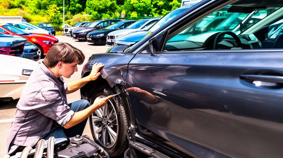 Inspecter la carrosserie et l'&eacute;tat m&eacute;canique