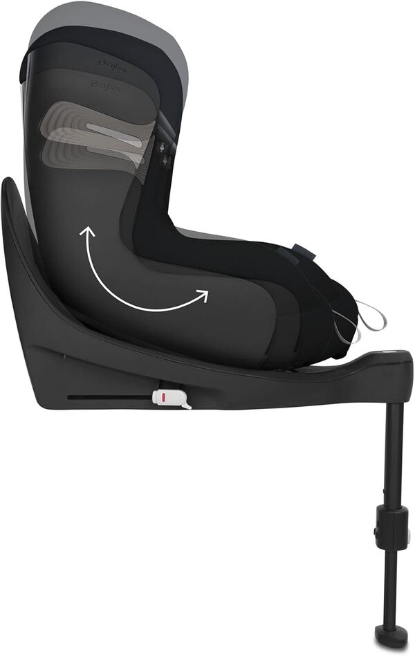 CYBEX Gold Siège Auto Enfant Sirona S2 i-Size, De 3 mois à 4 ans environ, Max. 18 kg, Compatible avec SensorSafe, Noir (Granite Black)