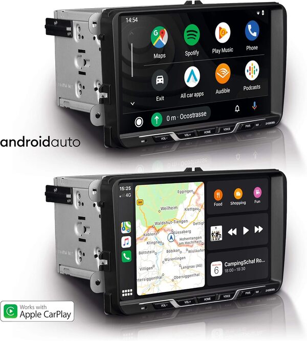 Z-E2055 - Autoradio pour VW, Seat, Skoda (Plateformes Golf 5 + 6), Media Center avec écran Tactile 9