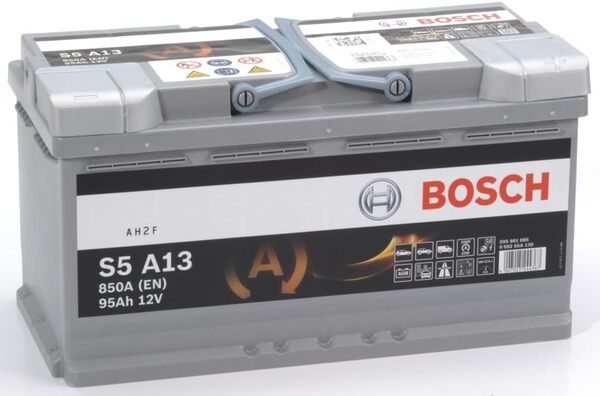Bosch S5A13 - Batterie Auto - 95A/h - 850A - Technologie AGM - adaptée aux Véhicules avec Start/Stop