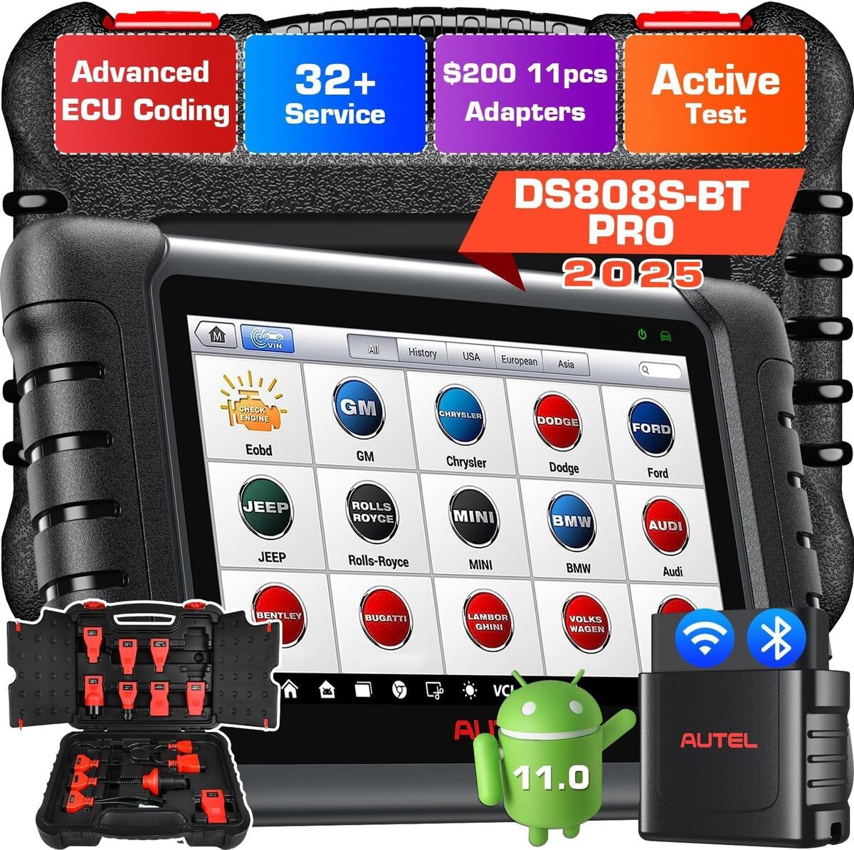 Test : autel MaxiDAS DS808S-BT, outil de diagnostic auto innovant