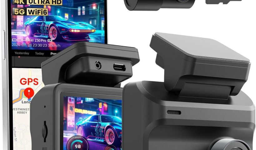 Test : dashcam voiture DDPAI Z50 Pro 4K + 1080P et ses fonctions avancées