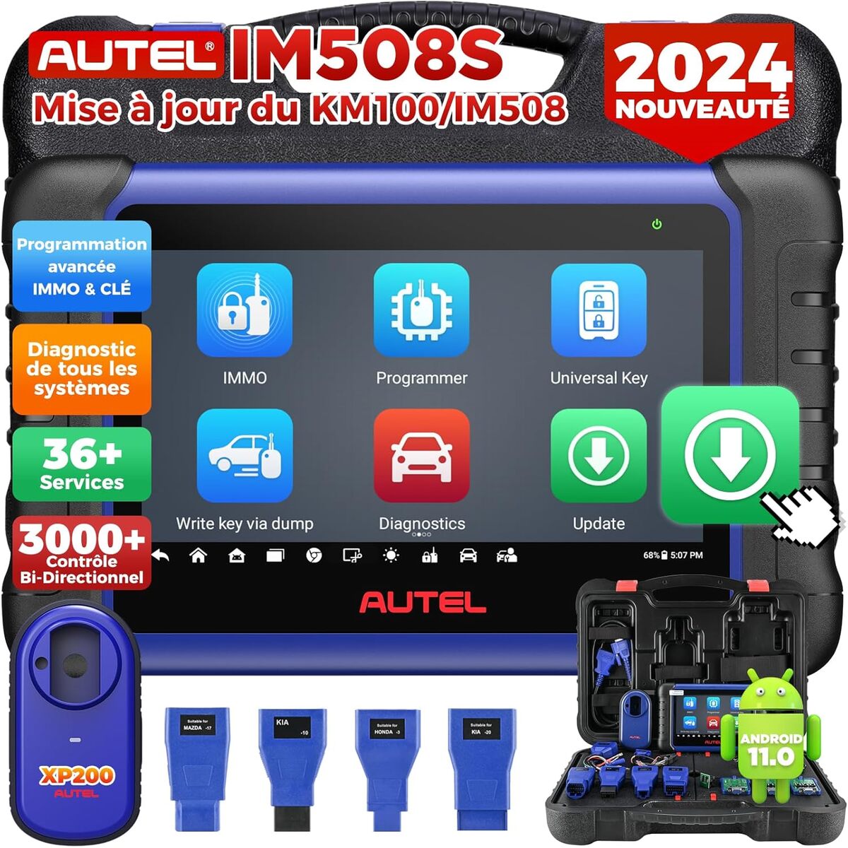 Test du scanner Autel MaxiIM IM508S : programmation clés et diagnostic complet