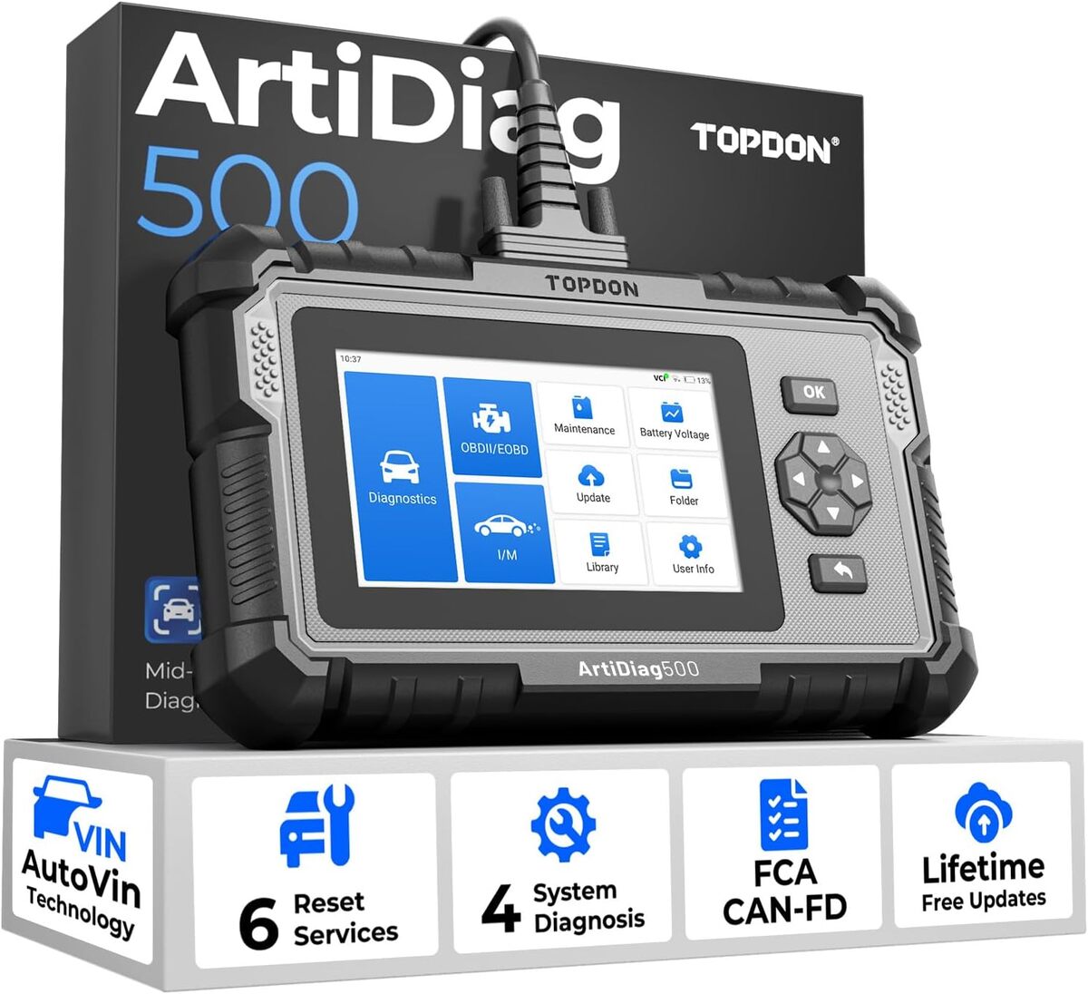 Test du scanner OBD2 TOPDON ArtiDiag500 : outil de diagnostic professionnel