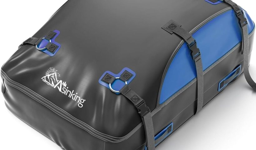 Test : sac de toit 0, 6 m³ étanche, accessoires inclus