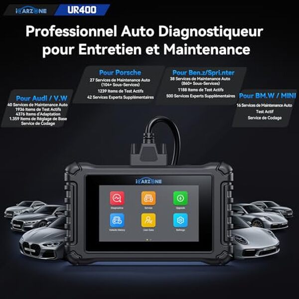 Découvrez l'efficacité de la valise ICARZONE UR400 pour un diagnostic auto multimarque précis et fiable pour tous vos besoins mécaniques.
