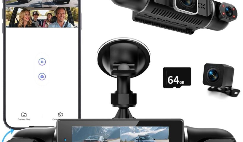 Test de la dashcam voiture 2k/1080p avant-arrière avec mode parking 24h