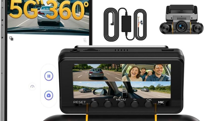 Test de la dashcam Volam 360° avec vision nocturne et wifi