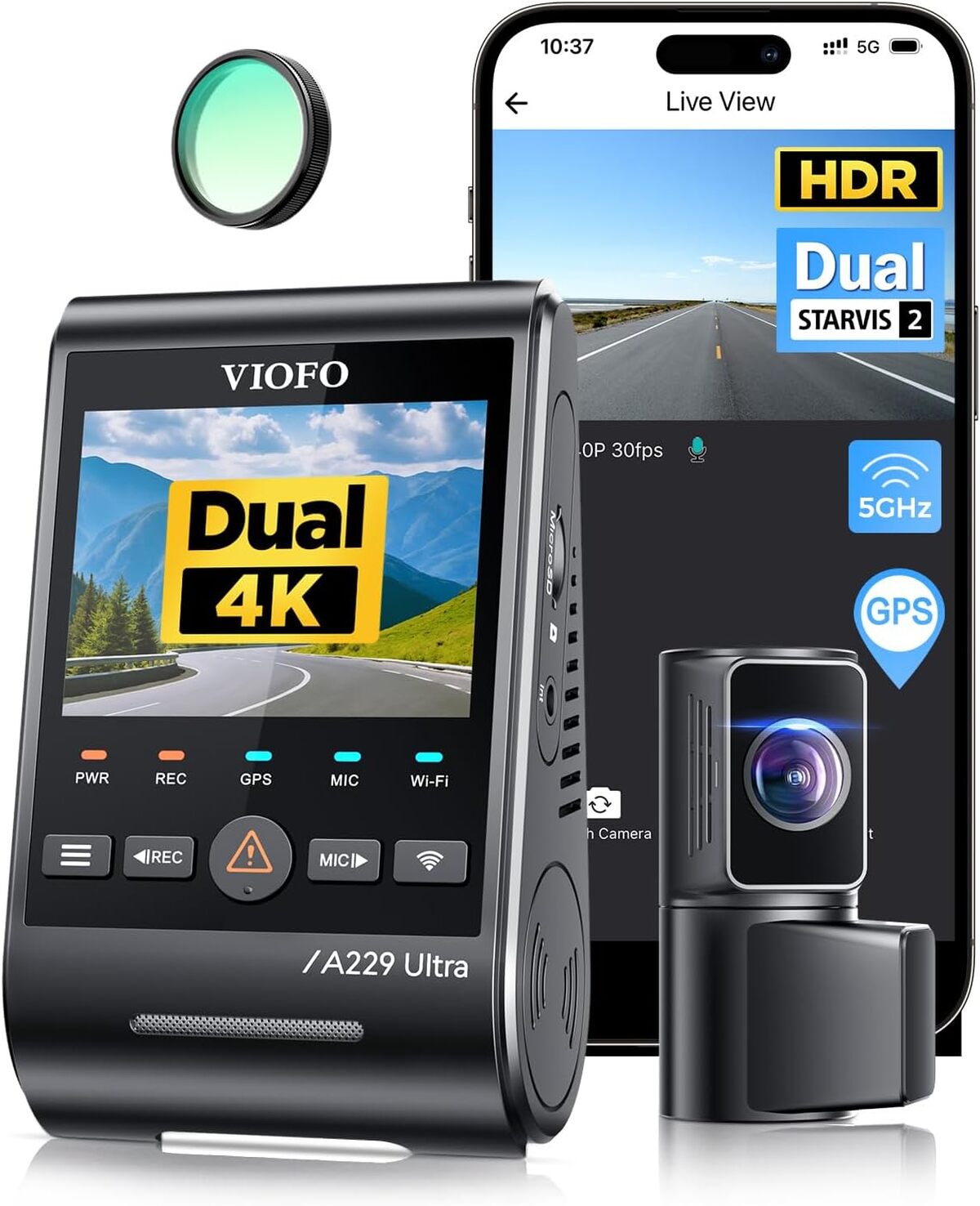 Test de la VIOFO A229 : dashcam 4K double capteur