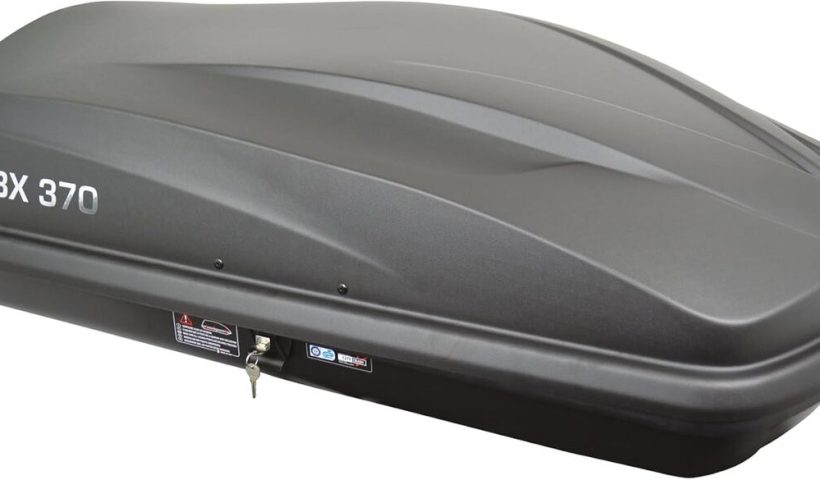 Test d'endurance du coffre de toit Twinny Load TBX 370 L anthracite-mat