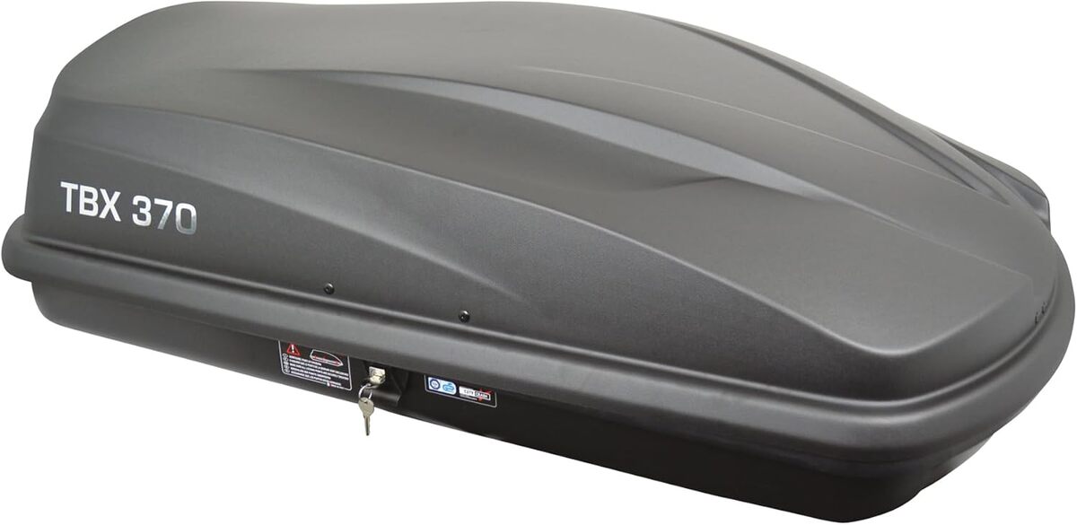 Test d'endurance du coffre de toit Twinny Load TBX 370 L anthracite-mat