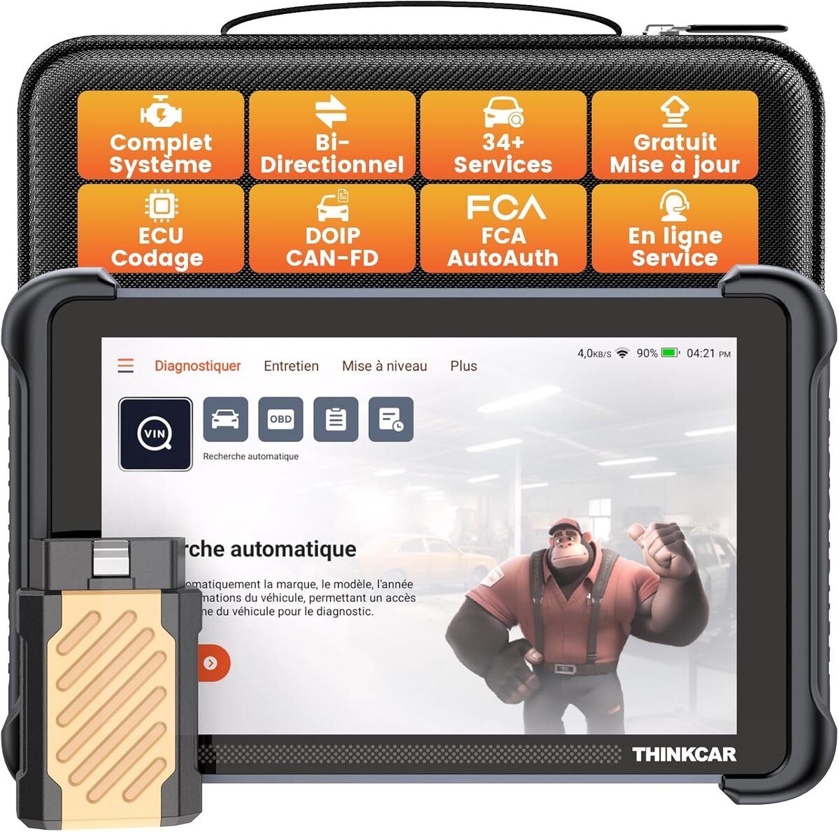 Test du THINKCAR THINKSCAN 689BT : scanner OBD2 performant et sans fil