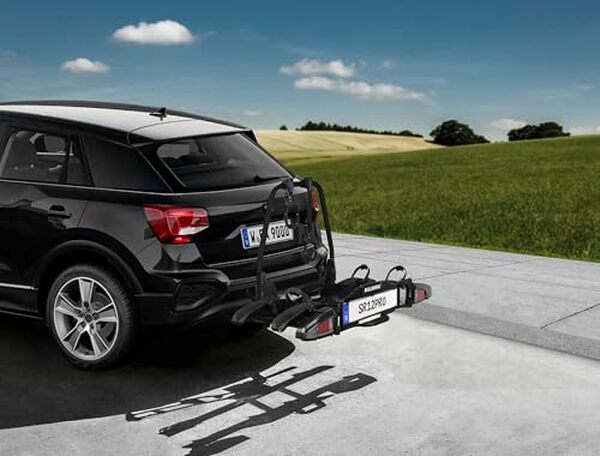 Découvrez le Bullwing SR12 PRO : un porte-vélos léger et résistant spécialement conçu pour transporter en toute sécurité deux vélos électriques.