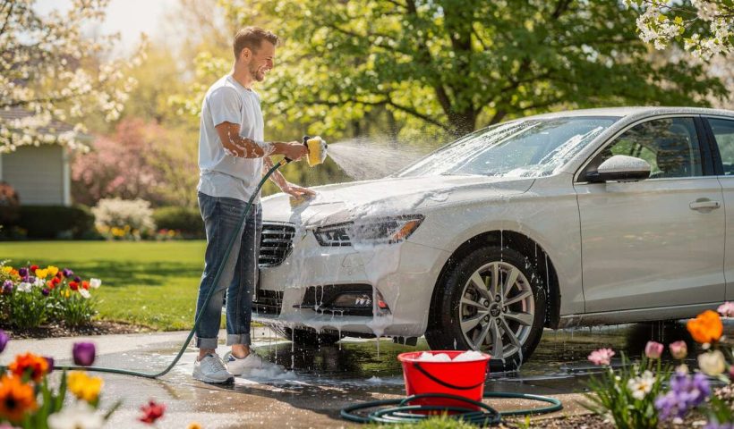 Laver sa voiture : préparez-la pour le printemps !