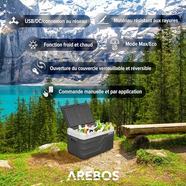 Découvrez notre test complet de la glacière à compresseur Arebos 26 L avec commande intelligente : efficacité, technologie et conseils d'utilisation pour vos prochaines aventures.