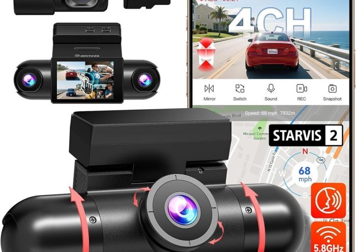 Test dashcam REDTIGER VP40 : vision 360° et 4 objectifs réglables