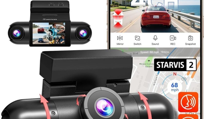 Test dashcam REDTIGER VP40 : vision 360° et 4 objectifs réglables