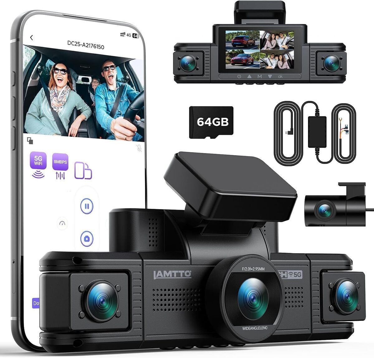 Test de la dashcam LAMTTO 360° : sécurité routière optimale