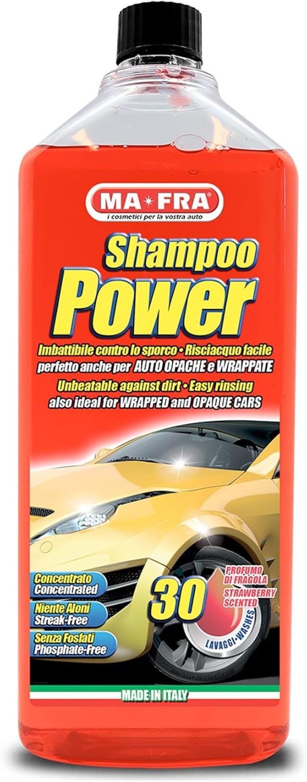 Test : mafra Power Shampoo, nettoyant auto concentré